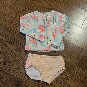 Ruffle Butt's Flamingo Swim 2-piece